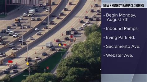 IDOT announces next round of inbound Kennedy ramp closures